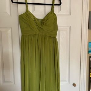 Green cocktail dress